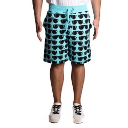 pantaloncino moschino UOMO AZZURRO 1314 - V3A6706 - 9315 vista frontale