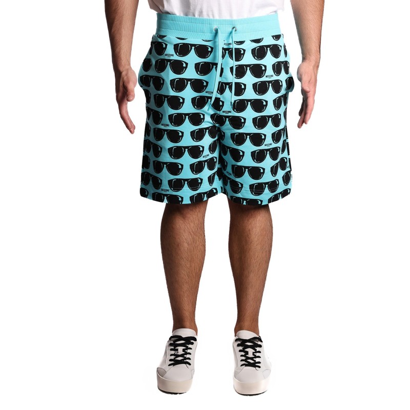 pantaloncino moschino UOMO AZZURRO 1314 - V3A6706 - 9315 vista frontale