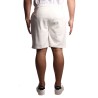 pantaloncino john richmond UOMO OFF-WHITE/RED RISK - UMP25007BE T9 vista posteriore