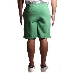 pantaloncino john richmond UOMO VERDE E BIANCO GREEN BRIAR/OFF-WHITE - UMP25007BE T9 vista posteriore