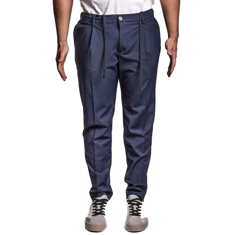pantalone entre amis UOMO BLU SCURO 4024 - P25JAP5/2486 vista frontale