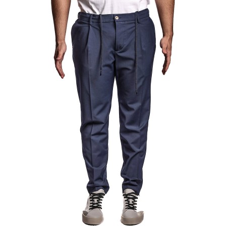 pantalone entre amis UOMO BLU SCURO 4024 - P25JAP5/2486 vista frontale
