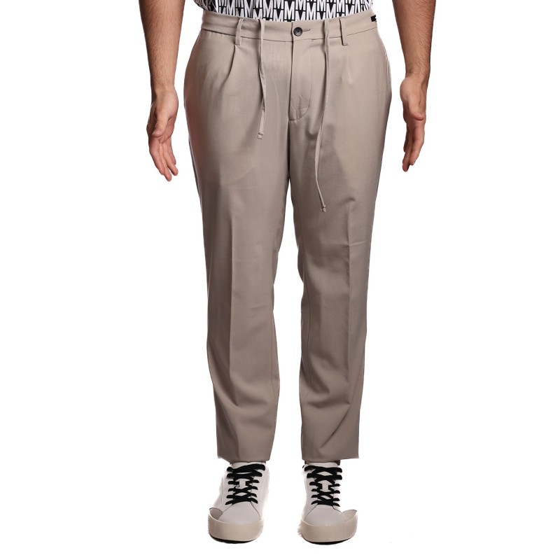 pantalone michael coal UOMO SABBIA - MCDEN3798S25 vista frontale