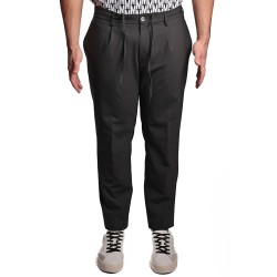 pantalone michael coal UOMO NERO - MCDEN3798S25 vista frontale