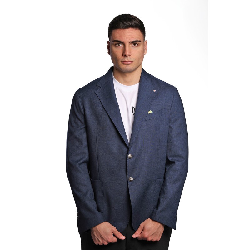 giacca bharnaba philosophy UOMO BLU - ALOE - GKS804B vista frontale
