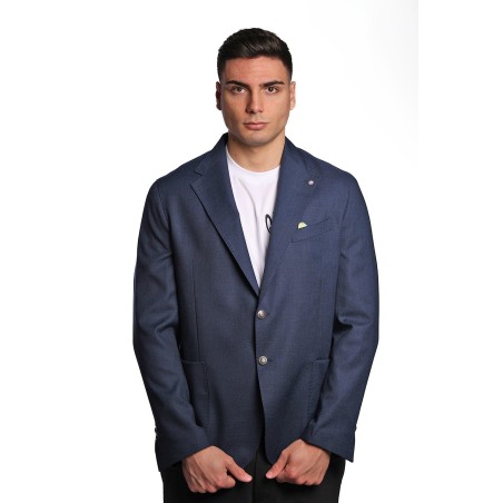 giacca bharnaba philosophy UOMO BLU - ALOE - GKS804B vista frontale