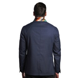 giacca bharnaba philosophy UOMO BLU - ALOE - GKS804B vista posteriore