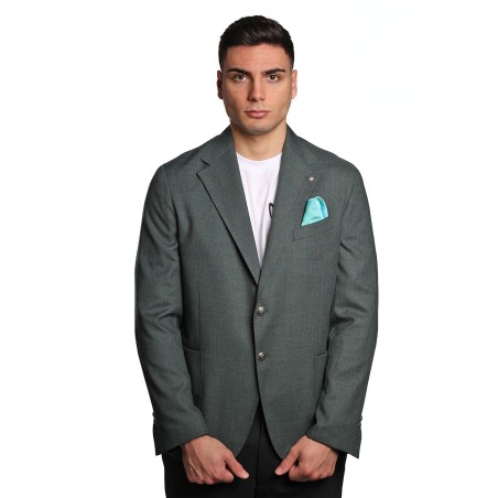 giacca bharnaba philosophy UOMO MILITARE - ALOE - GKS804B vista frontale