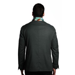giacca bharnaba philosophy UOMO MILITARE - ALOE - GKS804B vista posteriore