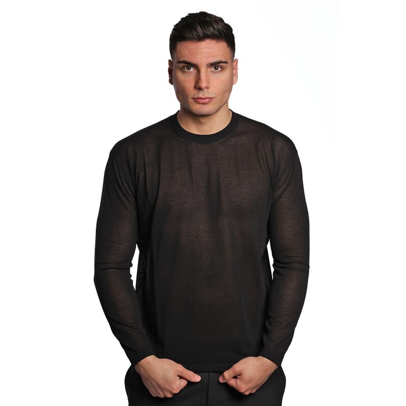 maglioncino masq UOMO NERO 900 - M5425-3101 vista frontale