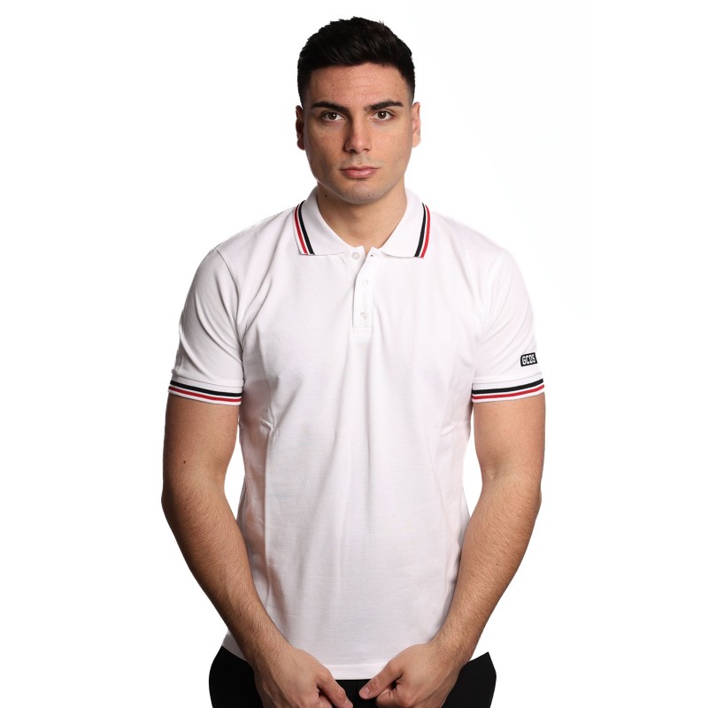 polo gcds UOMO 10 OPTIC WHITE - B1EM2505HW0 vista frontale