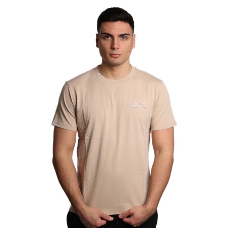 t-shirt sun68 UOMO BEIGE 98 STONE - T35115 vista frontale