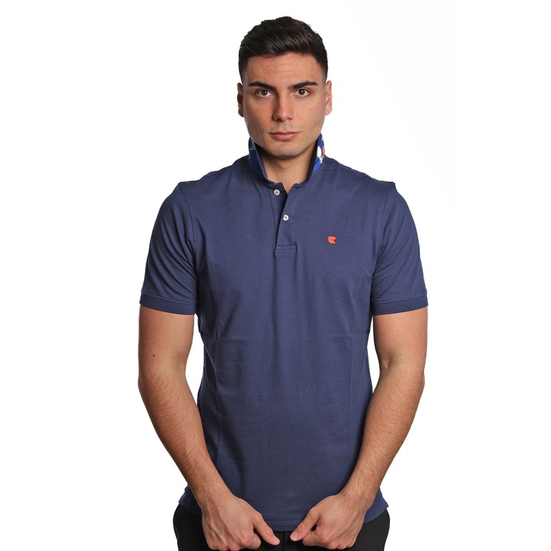 polo gallo UOMO 12644 COBALTO - AP515762 vista frontale