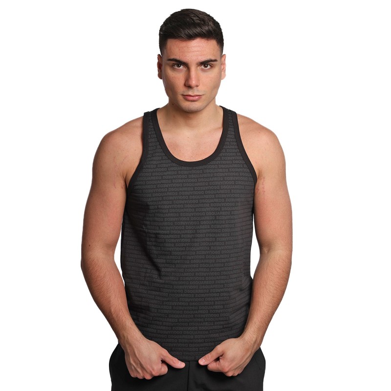 canotta dsquared2 UOMO NERA 001 - D9D095510 vista frontale