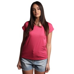t-shirt censured DONNA FUCSIA ORCHID - TW 6455 T JSLU 119 vista frontale