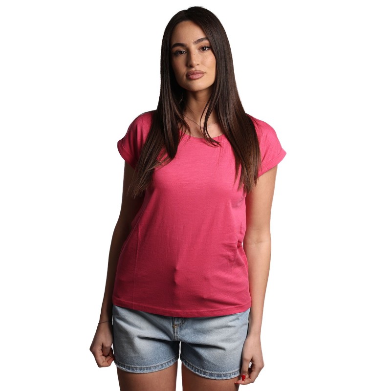 t-shirt censured DONNA FUCSIA ORCHID - TW 6455 T JSLU 119 vista frontale