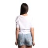 t-shirt jijil DONNA BIANCA 1459 WATER FLOWER BLU - JPE25TS226 vista posteriore