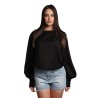 blusa jijil DONNA 0002 NERA - JPI22BL059 vista frontale