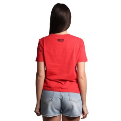 t-shirt moschino DONNA ROSSA 0110 - V6A0710 - 4602 vista posteriore