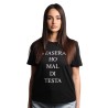 t-shirt moschino DONNA NERA 0555 - V6A0710 - 4602 vista frontale