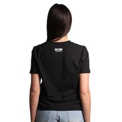 t-shirt moschino DONNA NERA 0555 - V6A0710 - 4602 vista posteriore