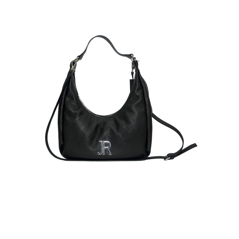 borsa john richmond DONNA BLACK E SILVER - JR-W-1204 DO vista frontale