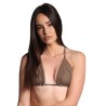 costume matinée DONNA MARRONE E BEIGE UNICO - EM2151 vista frontale triangolo