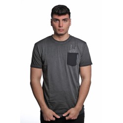 t-shirt censured UOMO BLACK FADE - TM C542 T JSEP 90F vista frontale