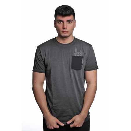 t-shirt censured UOMO BLACK FADE - TM C542 T JSEP 90F vista frontale