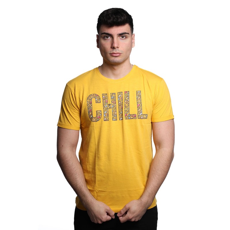 t-shirt censured UOMO GIALLA HONEY GOLD - TM C538 T JSSG 693 vista frontale