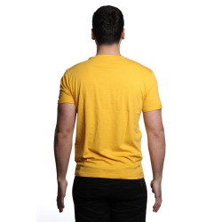 t-shirt censured UOMO GIALLA HONEY GOLD - TM C538 T JSSG 693 vista posteriore