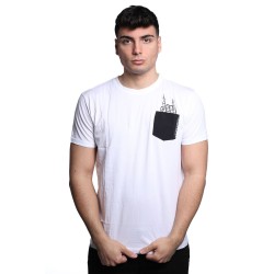 t-shirt censured UOMO WHITE FADE - TM C542 T JSEP 00F vista frontale