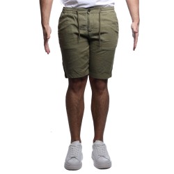 pantaloncino censured UOMO OLIVE GREEN - BM C206 T COL4 34 vista frontale