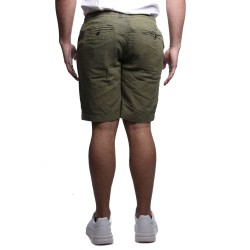 pantaloncino censured UOMO OLIVE GREEN - BM C206 T COL4 34 vista posteriore