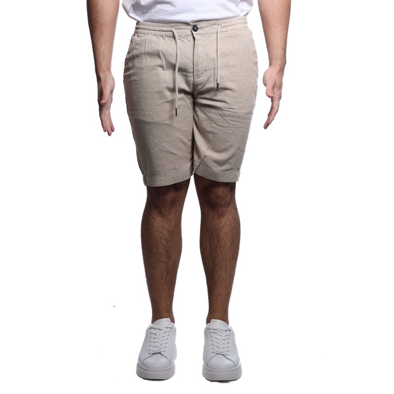 pantaloncino censured UOMO BEIGE SAND - BM C206 T COL4 03 vista frontale