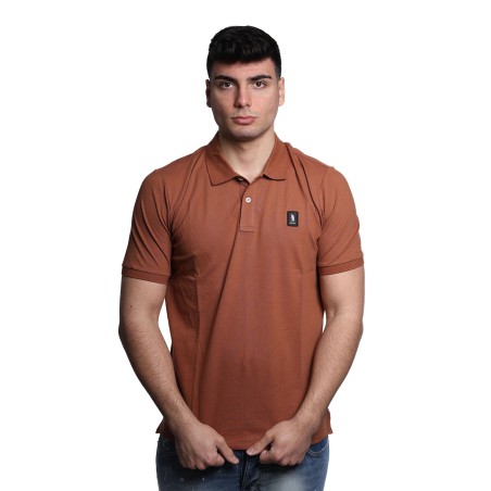 polo refrigue UOMO BRUCIATO CARAMEL - 2816MP00186 vista frontale