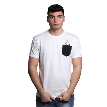 t-shirt censured UOMO OFF WHITE - TM C540 T JIN5 01 vista frontale