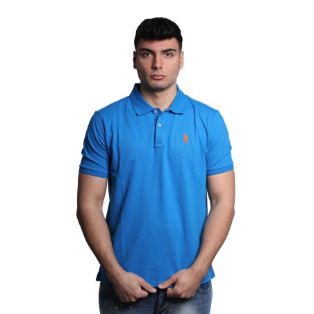 polo refrigue UOMO COBALTO CHIARO INDIGO- 2816MP00165 vista frontale