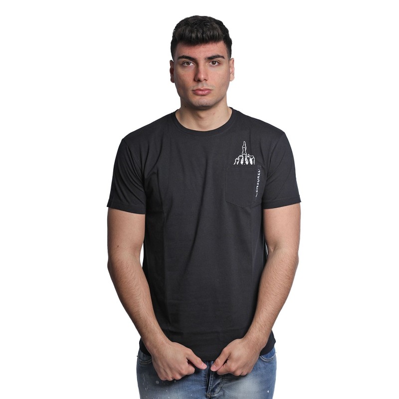 t-shirt censured UOMO BLACK - TM C540 T JIN5 90 vista frontale