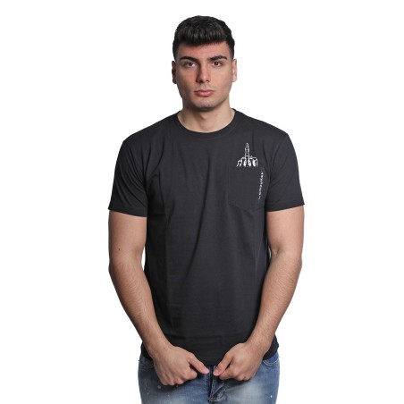 t-shirt censured UOMO BLACK - TM C540 T JIN5 90 vista frontale