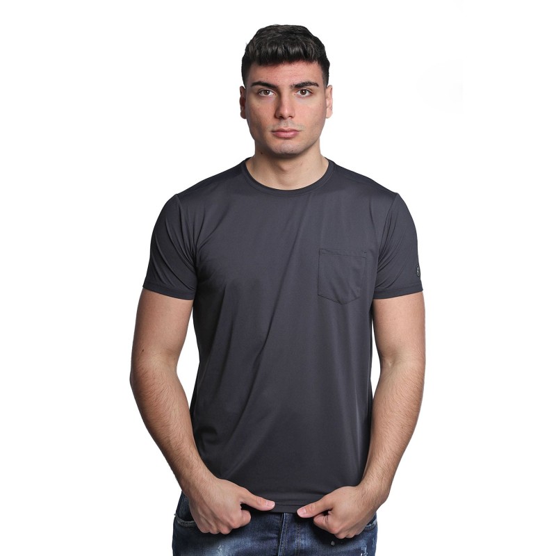 t-shirt save the duck UOMO NERA 1000 - DT0022M - LOME20 CHICAGO vista frontale