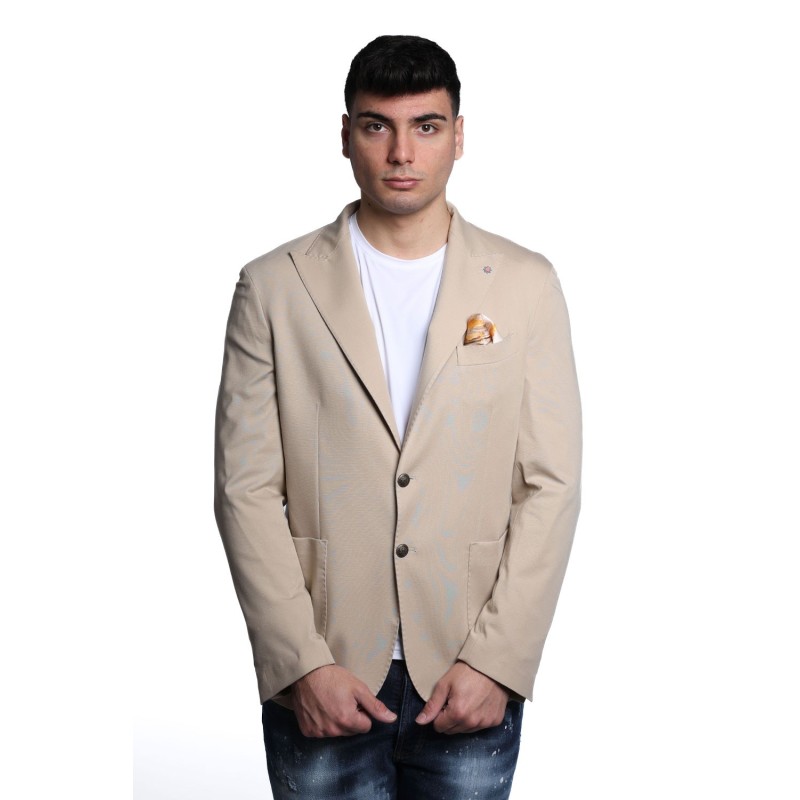 giacca bharnaba philosophy UOMO SABBIA - MIMOSA - GKS312 vista frontale