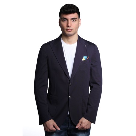 giacca bharnaba philosophy UOMO BLU - MIMOSA - GKS312 vista frontale