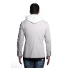 giacca bharnaba philosophy UOMO GRIGIO CHIARO PERLA - AMARANTO - GKS992CP vista posteriore