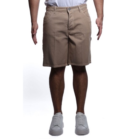 bermuda maison 9 paris UOMO BEIGE CAMEL - M9S873 vista frontale