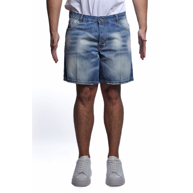 bermuda maison 9 paris UOMO BLU - M9S874 vista frontale