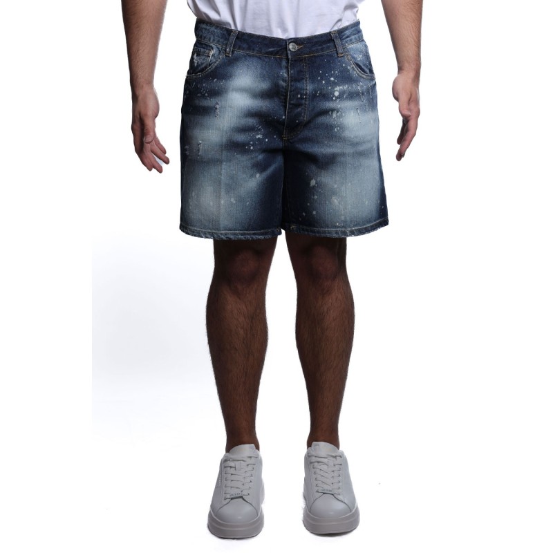 bermuda maison 9 paris UOMO BLU - M9S869 vista frontale