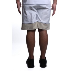 bermuda maison 9 paris UOMO BIANCO E CREMA - M9S840 vista posteriore