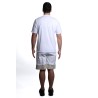 bermuda maison 9 paris UOMO BIANCO E CREMA - M9S840 vista completo posteriore