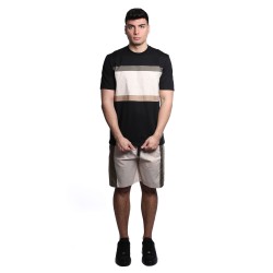 bermuda maison 9 paris UOMO PANNA E MORO - M9S837 vista completo frontale